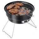 Grill Węglowy Przenośny Turystyczny Składany Czarny 46 x 22 cm VILDE