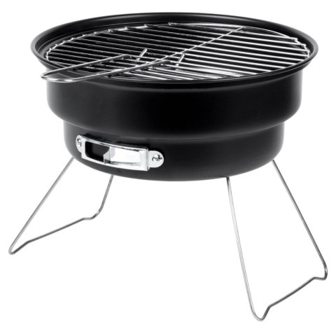 Grill Węglowy Przenośny Turystyczny Składany Czarny 46 x 22 cm VILDE