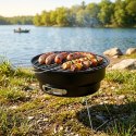 Grill Węglowy Przenośny Turystyczny Składany Czarny 46 x 22 cm VILDE