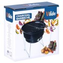 Grill Węglowy Przenośny Turystyczny Składany Czarny 46 x 22 cm VILDE
