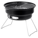 Grill Węglowy Turystyczny Przenośny Składany Okrągły Średnica 25 cm VILDE