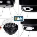 Grill Węglowy Turystyczny Przenośny Składany Okrągły Średnica 25 cm VILDE