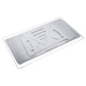 Grill Węglowy Turystyczny Przenośny Składany Płaski Stalowy 40 x 24 cm