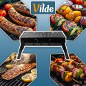 Grill Węglowy Turystyczny Przenośny Składany Walizka Czarny 51 x 30 cm