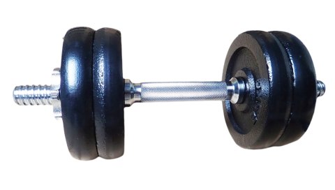 Hantla Hantel Sztanga Jednoręczna Chromowana Zestaw KUBISPORT 12 kg 25 mm
