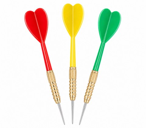 Lotki Rzutki do Darta Kolorowe Metalowe Sizalowe KUBISPORT 147621K
