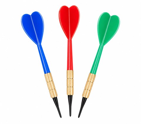 Lotki Rzutki do Zabawy Soft Tip Darta Elektronicznego KUBISPORT 3 szt.