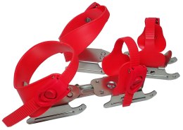 Łyżwy Dziecięce dla Dzieci Saneczkowe Kaczki Czerwone KUBISPORT 14-19,5 cm