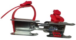 Łyżwy Dziecięce dla Dzieci Saneczkowe Kaczki Czerwone KUBISPORT 14-19,5 cm