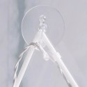 Mikołaj Świecący LED na Okno 42 cm 24 LED Biały na Baterie Przyssawka