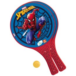 Paletki Rakietki do Zabawy dla Dzieci Dziecięce + Piłeczka SPIDERMAN 3w1
