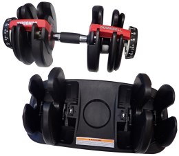 Regulowana Jednoręczna Hantla Ciężarek Obciążenie 15w1 KUBISPORT 24 kg