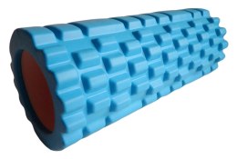 Roller Wałek do Masażu Masażer Niebieski z Wypustkami KUBISPORT 33 x 14 cm