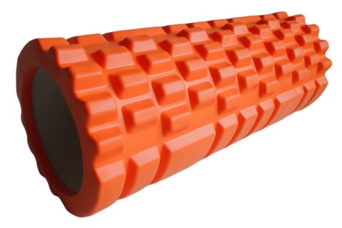 Roller Wałek do Masażu Masażer Pomarańczowy z Wypustkami KUBISPORT 33x14cm 