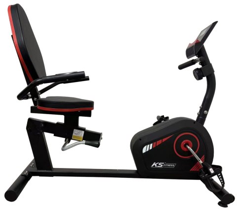 Rower Stacjonarny Magnetyczny Leżący Cichy z Wyświetlaczem KUBISPORT BC81K