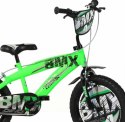 Rowerek Dziecięcy 14 Cali BMX Czarny Kółka Boczne Hamulec Dino Bikes
