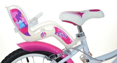 Rowerek Dziecięcy 16 Cali Fairy Dla Dziewczynki Koszyk Fotelik Dino Bikes