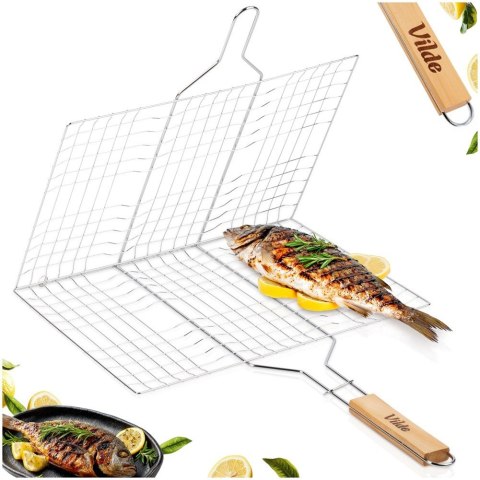 Ruszt do Grillowania Metalowy Uniwersalny na Grill z Uchwytem ORION 40x30cm