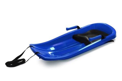 Sanki Bobslej Plastikowy Niebieski dla Dzieci Dziecięce KUBISPORT 84 cm