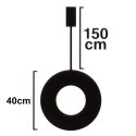 Wianek Świąteczny 40 cm Złoty Świecący 30 LED Ciepłe Światło z Timerem
