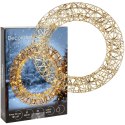 Wianek Świąteczny 40 cm Złoty Świecący 30 LED Ciepłe Światło z Timerem