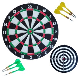 Zestaw 3w1 Tarcza do Rzucania Darta Zabawy Rzutki Lotki KUBISPORT 43 cm