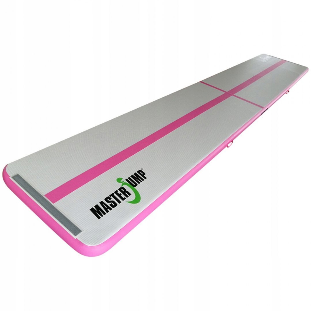 AirTrack Dmuchana Mata Gimnastyczna MASTER 600 x 100 x 10 cm Grey-Pink