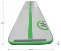 AirTrack Dmuchana Mata Gimnastyczna MASTER 600 x 100 x 20 cm Grey-Green