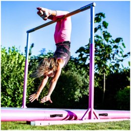 Drążek Gimnastyczny Wolnostojący 150 cm Różowy