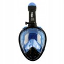 Maska do Nurkowania Snorkelingu MASTER Pełnotwarzowa S-M Black