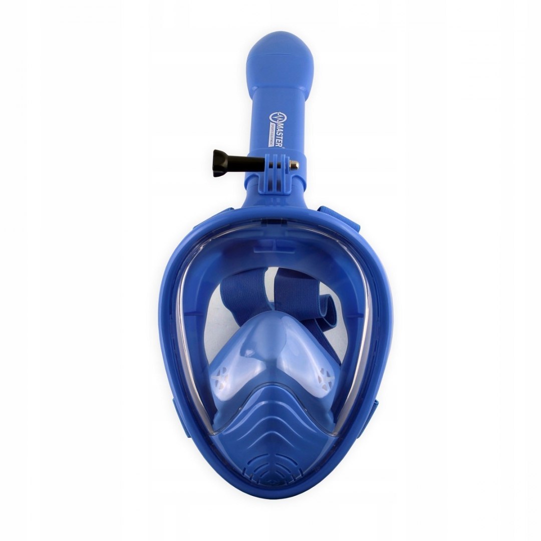 Maska do Nurkowania Snorkelingu MASTER Pełnotwarzowa XS Blue