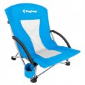 Krzesło Turystyczne Kempingowe Wędkarskie Składane KING CAMP Blue Niskie