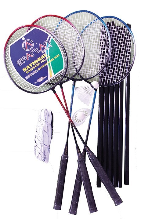 Zestaw do Badmintona z Siatką SPARTAN Power dla 4 Graczy