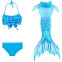 Kostium Syrenki Strój Kąpielowy MASTER 130 cm Blue