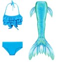 Kostium Syrenki Strój Kąpielowy MASTER 150 cm Blue