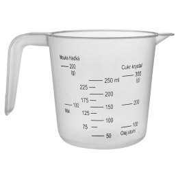 Miarka Kuchenna 250 ml Tworzywo Przezroczyste z Uchwytem i Wylewką VILDE