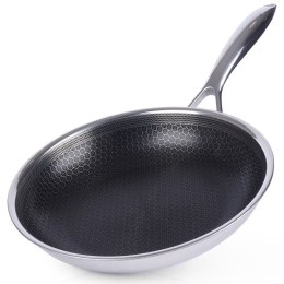 Patelnia stalowa nieprzywierająca premium COOKCELL HYBRYD 24 cm