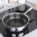 Patelnia stalowa nieprzywierająca premium COOKCELL HYBRYD 26 cm głęboka