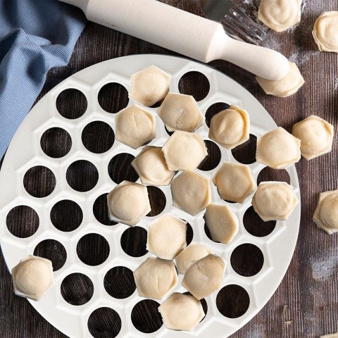 Pierożnica do Uszek Mini Pierogów 24 cm VILDE z Formą na 37 sztuk
