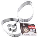 Zestaw 2 Wykrawaczy do Ciastek Jajko 5,5 cm Stal do Zmywarki ORION
