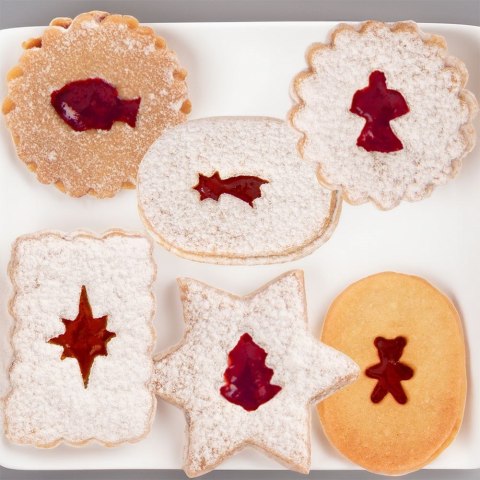 Wykrawacze do Ciastek 6 szt. ORION Małe Stal Nierdzewna Świąteczne