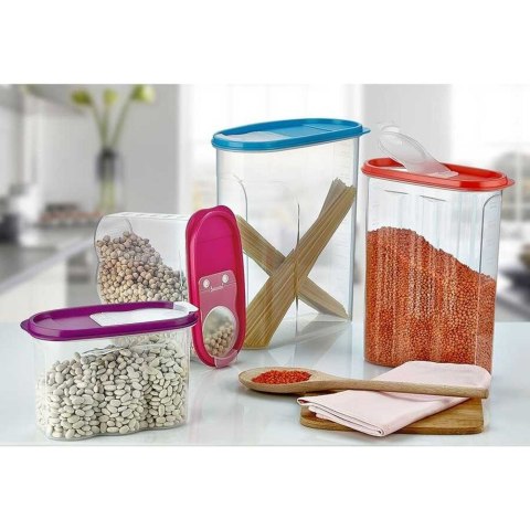 Pojemnik na Sypkie z Miarką Dozownik 2,4 L HOBBY LIFE Zmywarka 24 x 19 cm