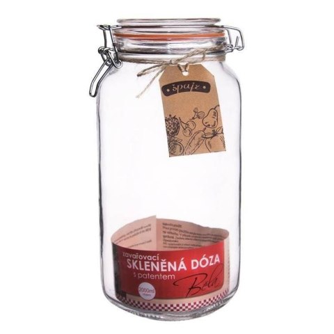 Słoik Patentowy Duży do Wekowania Klips Uszczelka Szkło 2 L ORION