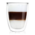 Szklanka Termiczna Latte Szklana 330 ml ORION Podwójna Ścianka 8 x 8 cm