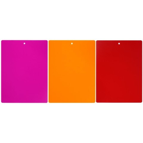 Deski Elastyczne ORION 3 szt. 38 x 28 cm Kolorowe Maty do Krojenia Zmywarka