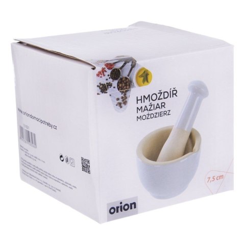 Moździerz do przypraw kamionkowy biały