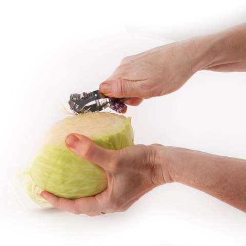 Obierak do Warzyw i Owoców 12 cm Stalowy Podwójny Dekoracyjny ORION