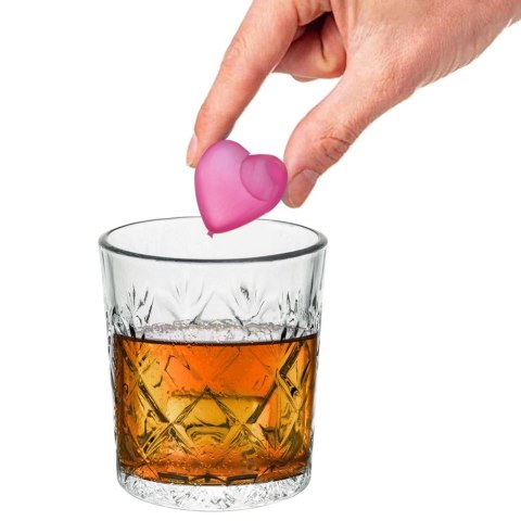 Kostki Lodowe Wielorazowe Kształt Serce 20 Sztuk ORION Nie Rozcieńczają