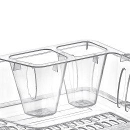 Suszarka do Naczyń 40 x 29 x 8,5 cm z Tacą Tworzywo Białe HOBBY LIFE