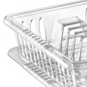 Suszarka do Naczyń 40 x 29 x 8,5 cm z Tacą Tworzywo Białe HOBBY LIFE